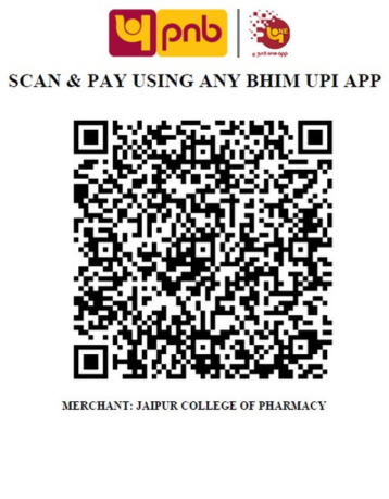 Jaipur College of Pharmacy fee payment QR code